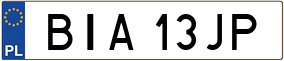 Trailer License Plate